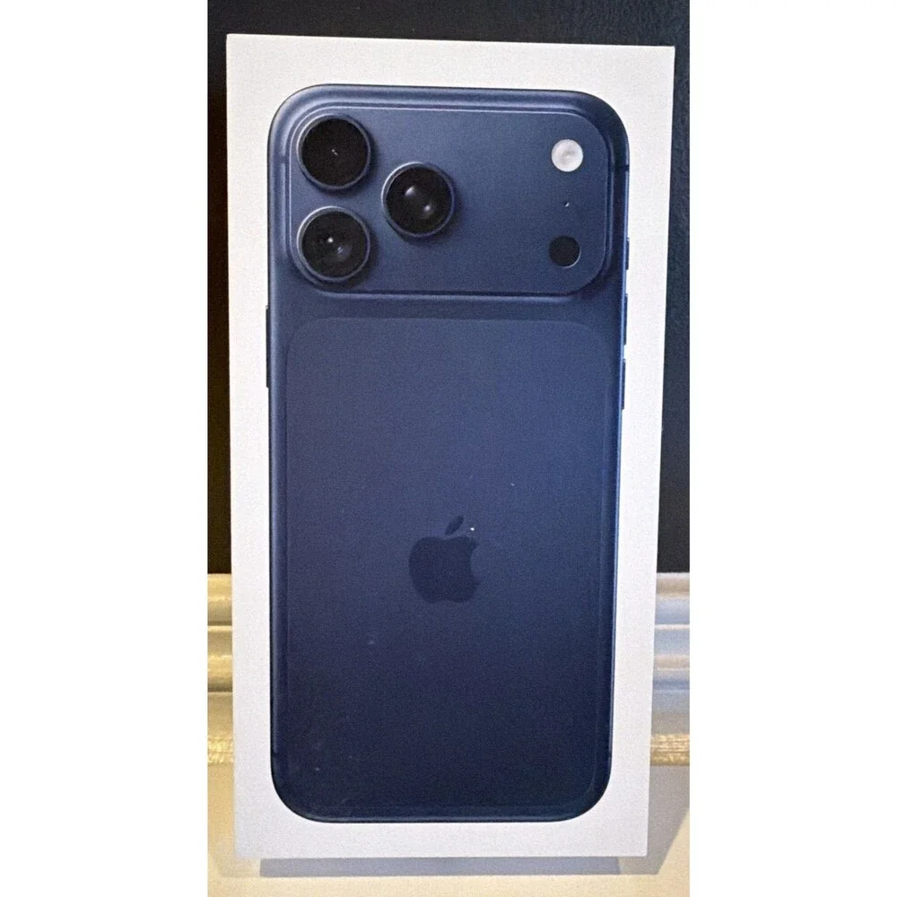 EMPTY BOX ONLY iPhone 17 Pro Max Blue Packaging Original Storage Organization